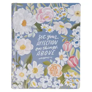Blue Floral Hardcover KJV Note Taking Bible