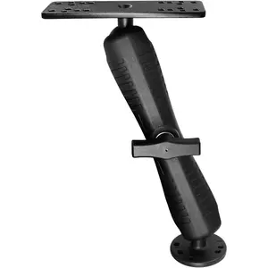 Fish Finder Mount with 1.5" / C Size Ball, Heavy Duty 9.1" Long Arm Depth Finder Mount for Boat, High Salt Water Resistant, Compatible with , Lowrance and More