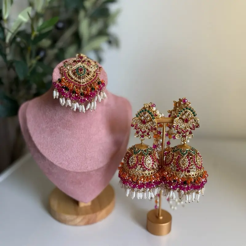 Nauratan jhumka set Nauratan jhumka set