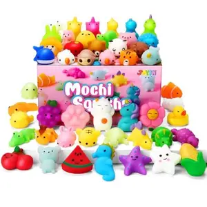 JOYIN Easter Mochi Squishy Toys Set, Random 25 Pack Mini Squishy Mochi, Party Favors for Kids, Kawaii Stress Relief Toys, Basket Stuffers, Goodie Bags Fillers, Birthday Gifts, Classroom Prizes