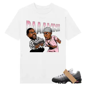 Damn Meme Friday, 95 OG Pink Foam Matching Tee, Shirt To Match sneaker