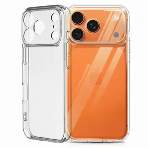 Clear Case for iPhone 17 Pro Max, 8ft Military Drop Protection, Anti-Yellowing, Lightweight Soft Tpu, Scratch Resistant, Camera & Button Protection