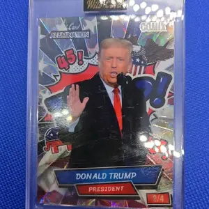 COMIX Wild Card Alumination Donald Trump #2/04 45th presidential Campaign