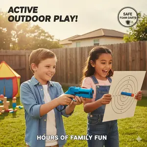 Mini “Ge” pull-back over-barrel shell ejection soft-bullet gun launcher toy pistol model