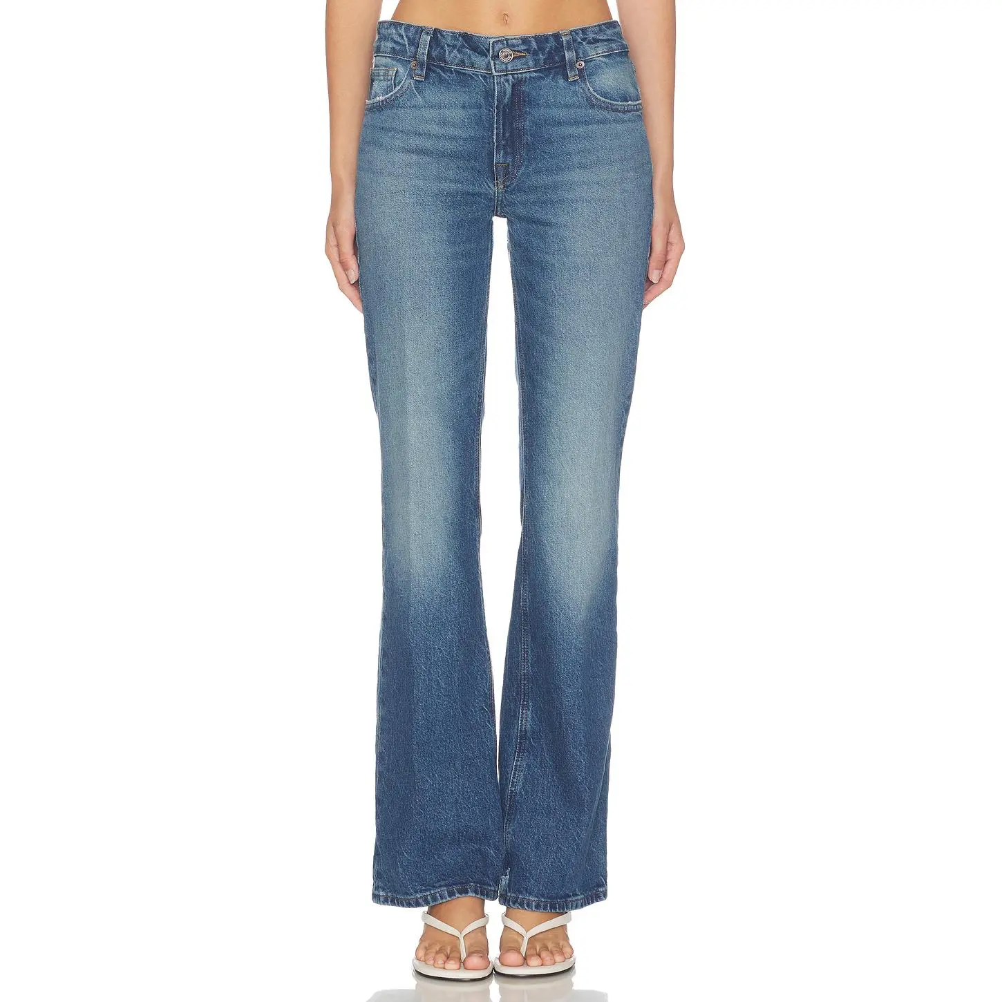 Good American Vintage Low Rise Bootcut Jean in Indigo1320