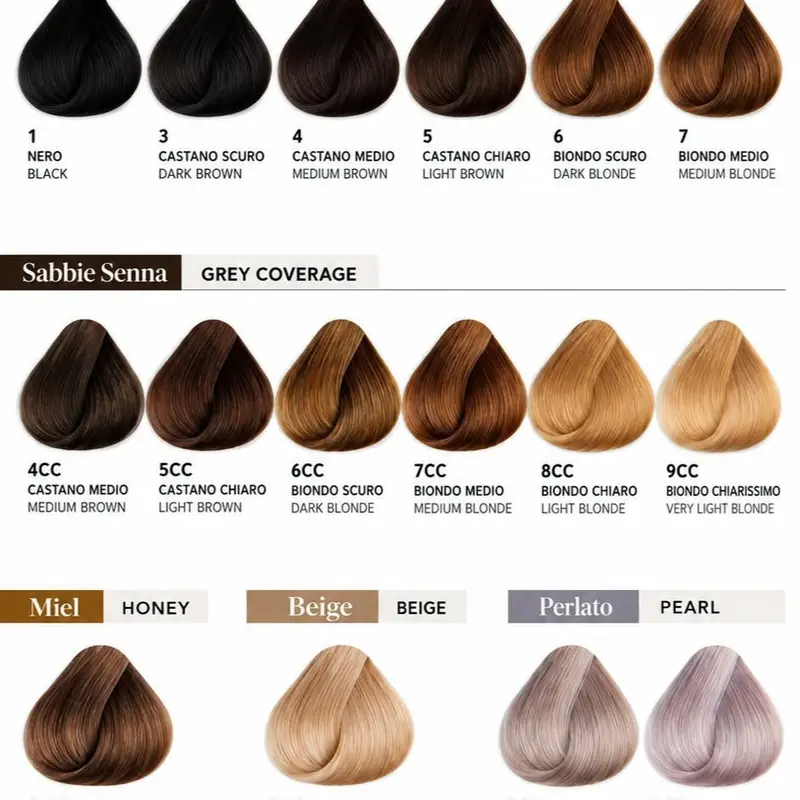 Voglia Hair Dye Naturals, Copper, Honey/Beige/Pearl Shades, Beauty & Personal Care Haircare Product