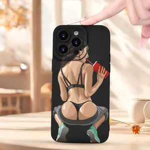 Creative and trendy patterned mobile phone case with frosted texture for men and women, comfortable grip for iPhone 16 15 14 13 12 11 Pro Max 16 15 14 Plus XS X max mini 12 13 SE4/16E Valentine's Day gift for friends, girlfriend, boyfriend, family