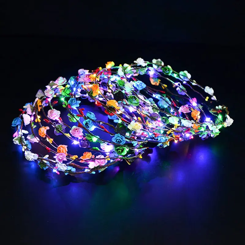 Flower headband led - TikTok Shop display picture 2