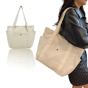 Women's Solid Color Large Capacity Tote Bag - Fashionable Shoulder Bag for Work Travel & Shopping, Versatile High-Quality Handbag with Elegant Design