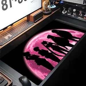 Anime S-SailorS Girl M-Moon Mouse Pad Gaming Locking Edge Big Computer Gamer Large Rubber Art Mousepad Laptop Desk Mat