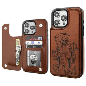 Premium Hard Protective Case for Samsung S24 S25 iPhone 12 13 14 15 16 17 Pro Max Plus--Skull Style--Ultra-thin Shockproof and Drop-resistant / Hard Phone Case