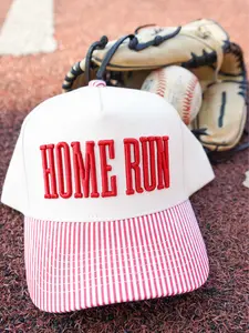 Homerun - Red Striped Trucker Hat