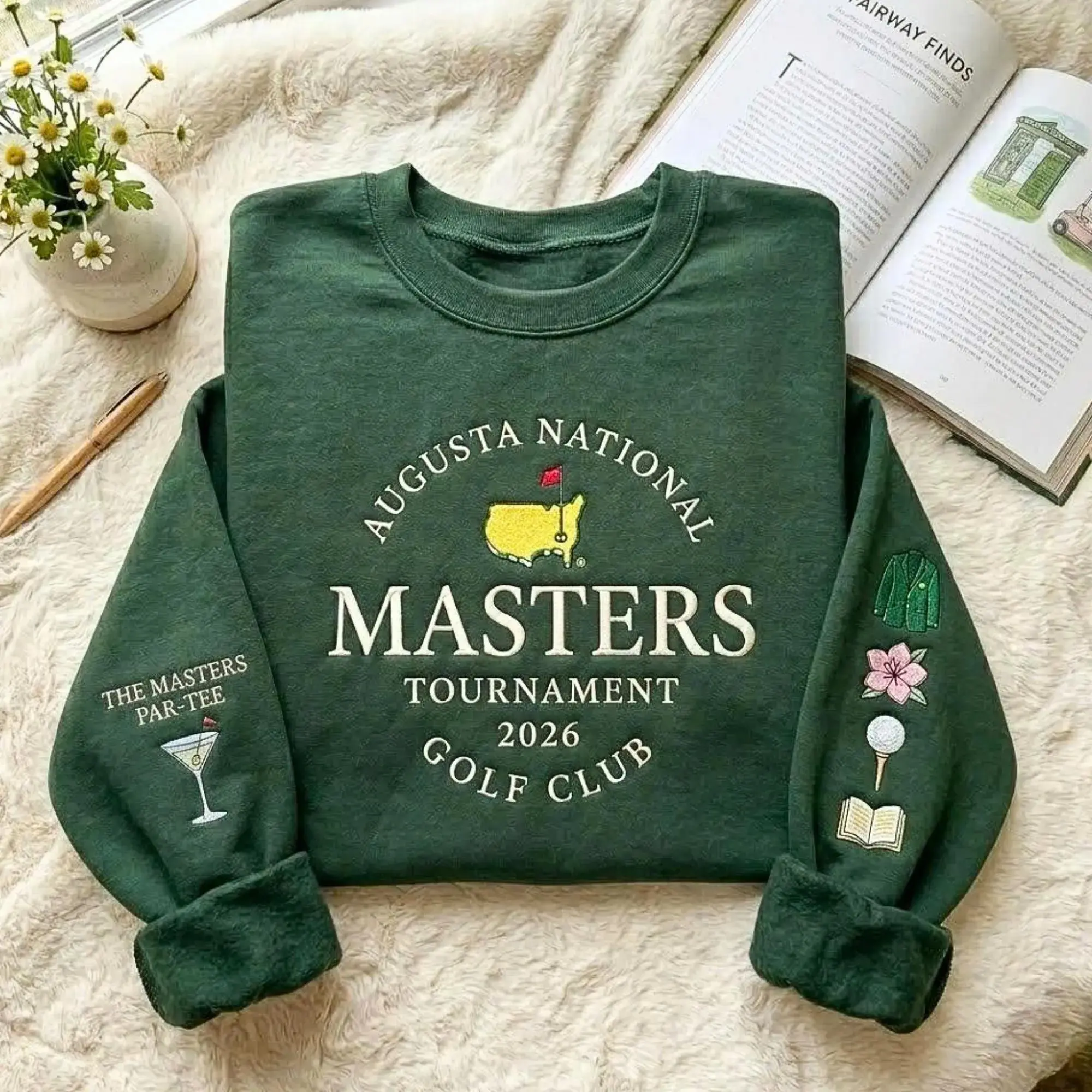Masters Tournament 2026 Augusta Sweatshirt, Golf Tradition Apparel, Vintage Unisex Cotton Apparel