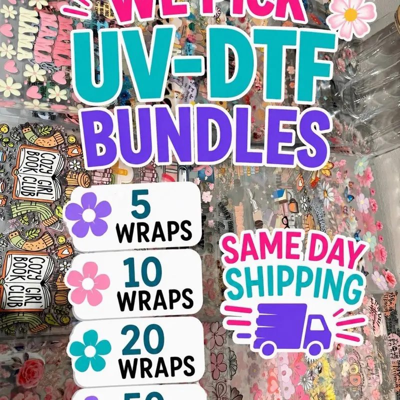 UV-DTF we pick wrap bundle UV-DTF we pick wrap bundle