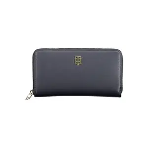 Tommy Hilfiger Blue Polyurethane Wallet