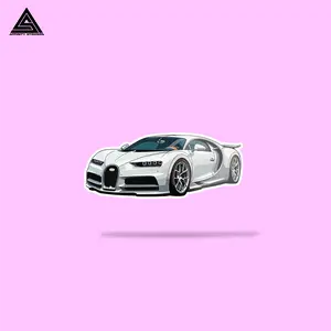 Bugatti Chiron Sticker || vinyl sticker, water bottle sticker, tumbler stickers, laptop decals, waterproof sticker, car stickers