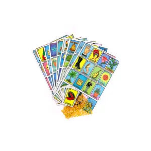 Loteria Tradicional Mexicana Chica - Authentic Mexican Bingo Game for Family Fun with 10 Boards & Small Parts Made in Mexico