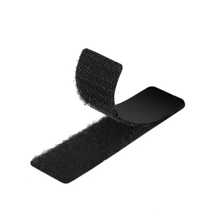 15 Sets Strips with Adhesive Heavy Duty - Strong Double Sided Tape with Hook and Loop - 1 X 4 Inch NISUOIEN