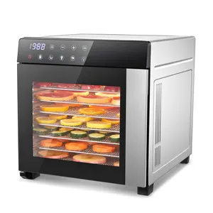 8-Trays Stainless Steel Food Dehydrator Smart Presets Large Capacity 48H Timer BPA Free Jerky Fruit Herbs Snacks Dryer Gift Ready electric machine Home Appliances