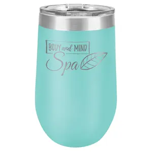 Teal 16 oz. Polar Camel Stemless Tumbler