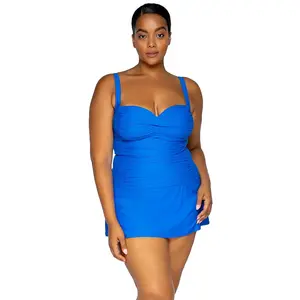 Sunsets Escape Electric Blue Sienna Swim Dress