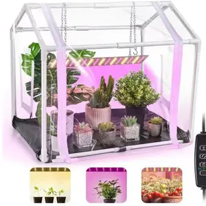 Red and blue warm full-spectrum LED plant growth light, timed dimming indoor supplementary light for succulent flowers and seedlings