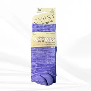 Gypsy Woolees Socks – Women’s Merino Wool Split-Toe Socks for Sandals, Hiking & Flip-Flops | Purple Sky