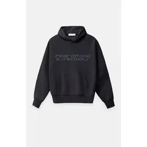 Fear of God ESSENTIALS Men's Vintage Black '90s Fleece Hoodie