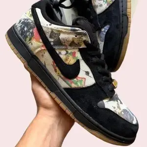 US 11.5- Supreme x Nike SB Dunk Low  Rammellzee BRAND NEW Sneaker 100% Authentic