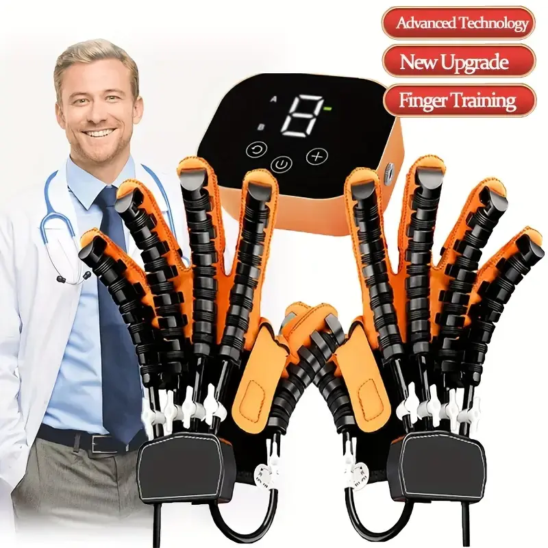 Medical Rehabilitation Gloves for Stroke Hemiplegia - Adjustable Grip Strength Training, Breathable Post-Anti-Slip Silicone for Daily Activity Training, Ideal for Post-Surgery & Arthritis Grip Improvement