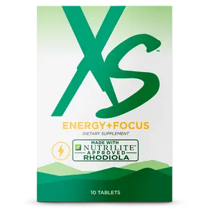 XS Energy + Focus Tablets 30 Count – Dietary Supplement with Caffeine & B Vitamins for Daily Energy & Focus Support, Portable & Quick Use, Ideal for Busy Adults & Students - Healthcare, Edible