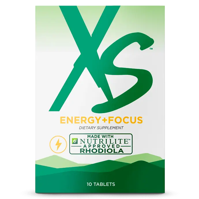 Amway Nutrilite XS Energy Focus Tablets 30 Count | Caffeine B Vitamins Dietary Supplement Daily Wellness Energy Support Focus Support Essential Nutrients Cellular Nutrition Daily Nutrition Nutritional Wellness