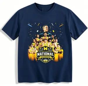 Michigan Basketball Champions 2026 Vintage T-Shirt Unisex March Madness College Hoops Graphic Tee Game Day Fan Shirt