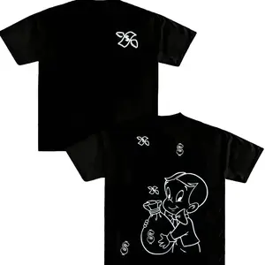 Richie Rich T-Shirt, Vintage Cartoon Money Graphic Tee, Funny Retro Streetwear Top, Viral TikTok Shirt, Full Size
