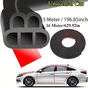 Car Windshield Sealing Strip Five-Hole 12m Roll, Durable Automotive Window Sealant Tape, Easy Installation Car Accessories