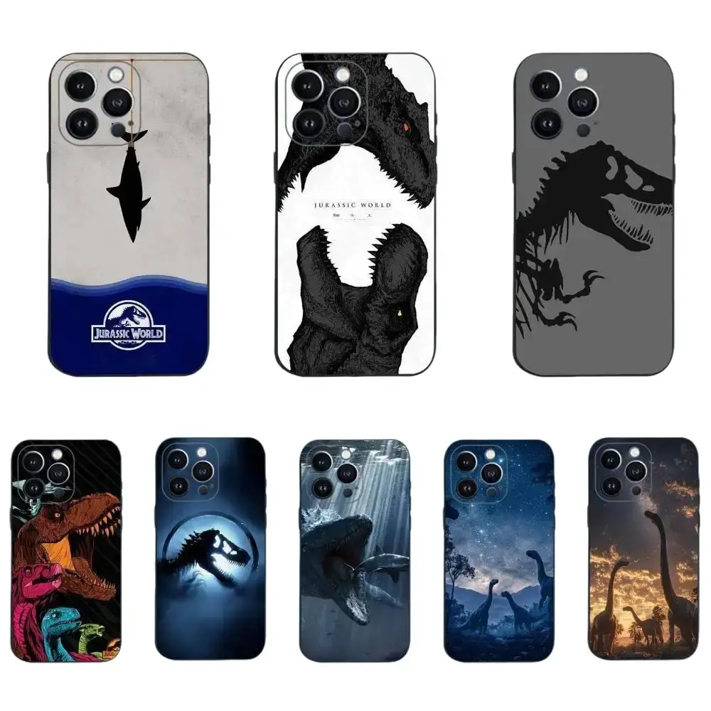 J-Jurassic Dinosaur World Phone Case For iPhone 17 Promax 17E 16 Plus 15 14 13 12 11 Pro 17Air & Samsung Galaxy S26 Ultra S25 S24 S23 S22 Plus FE Anti-fall Shockproof Protective Cover