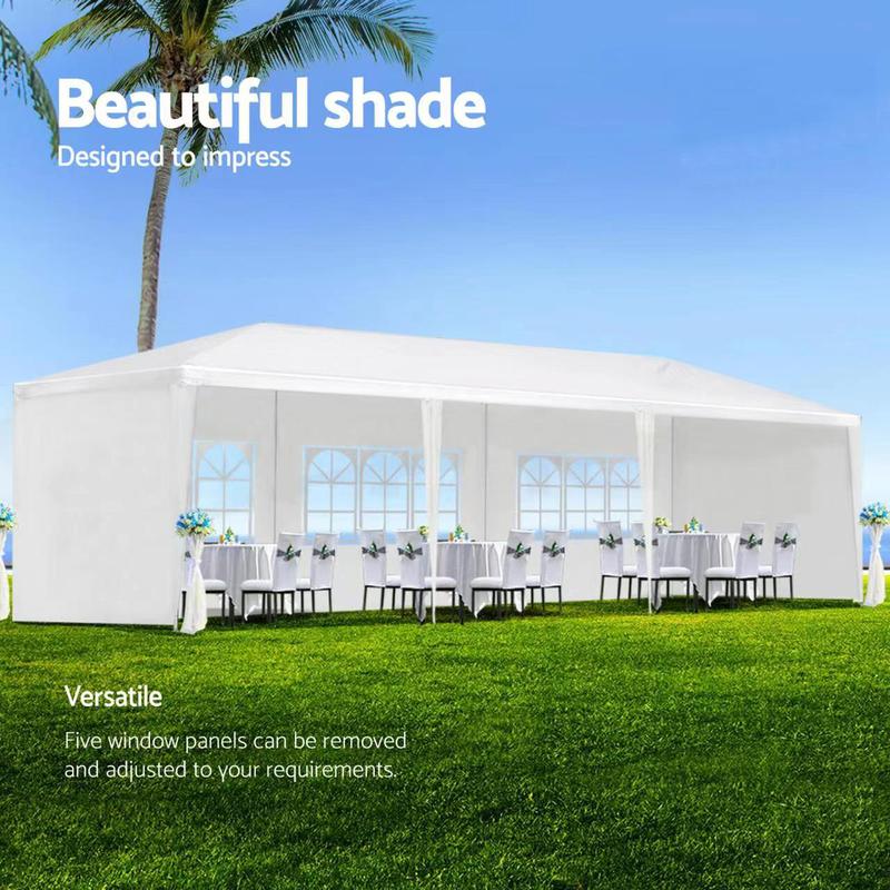 10X20/30 FT Canopy Tent, Outdoor Event Gazebo with Removable Sidewalls, Waterproof Gazebo Shelter for for Receptions, Party, Wedding, Corporate Events