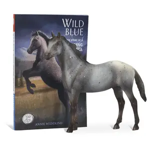 Reeves International Wild Blue Horse Figurine and Book Set