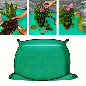 Thick Waterproof Material Planting Mat, Foldable Design Indoor Succulent Planter Pad, Portable Gardening Mat for Indoor Usability Plants Transplanting