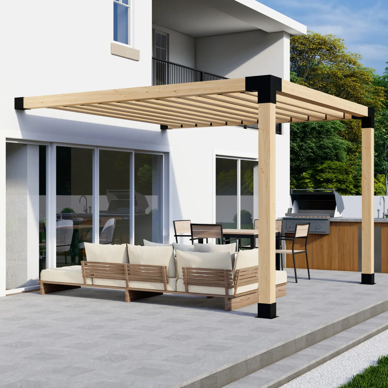 Outdoor Modern Pergola Kit