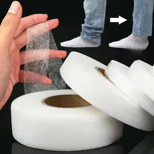 Self Adhesive Hemming Tape, 1 Roll 50m Long Lasting Adhesive Non-woven Fabric Hemming Tape, DIY Clothes Alteration Tape, Sewing Supplies for Home Use  householdditems