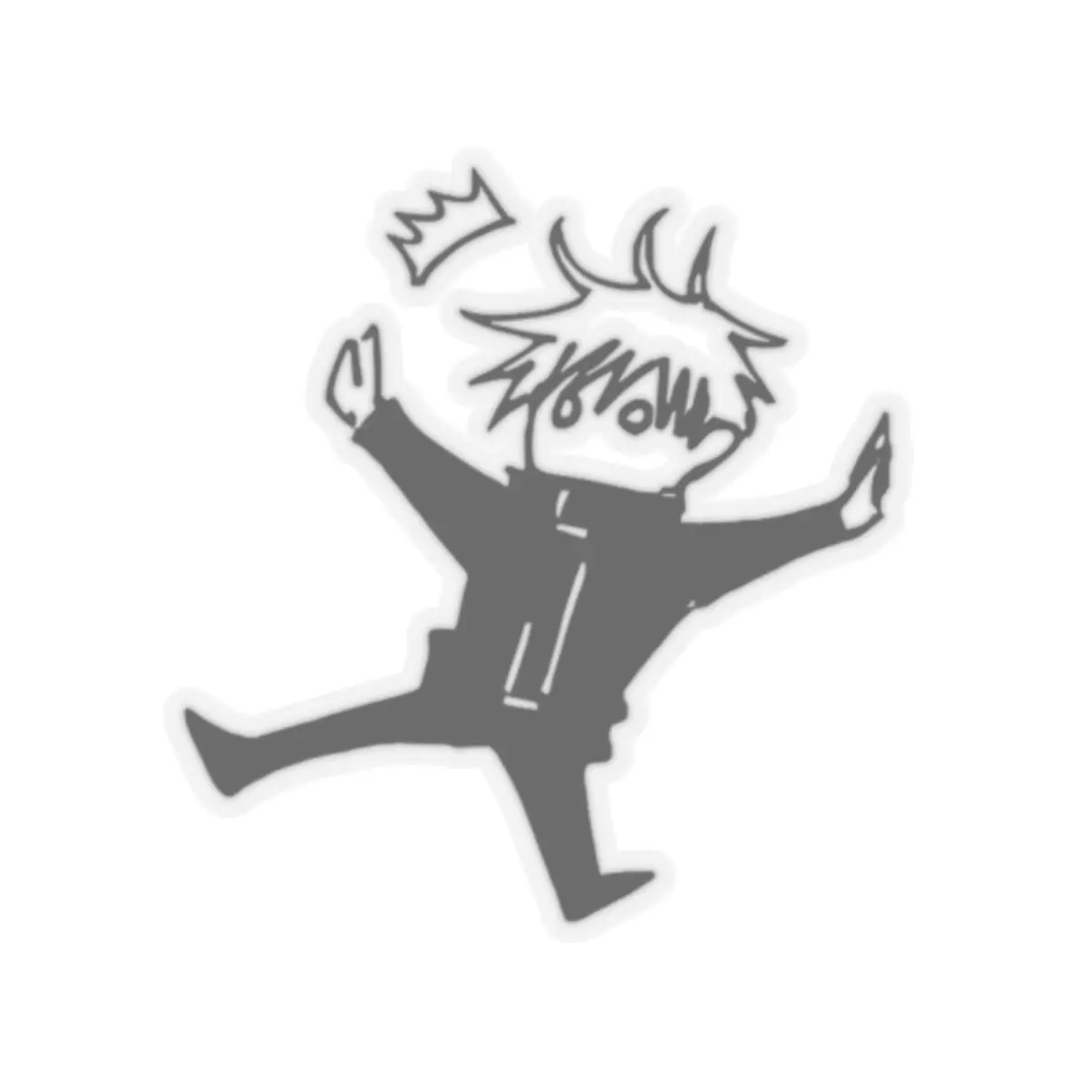 Gojo Satoru Kiss-Cut Stickers - Anime Manga Character Design, Vinyl Sticker Decal for Laptops, Water Bottles, Bullet Journals, and Car