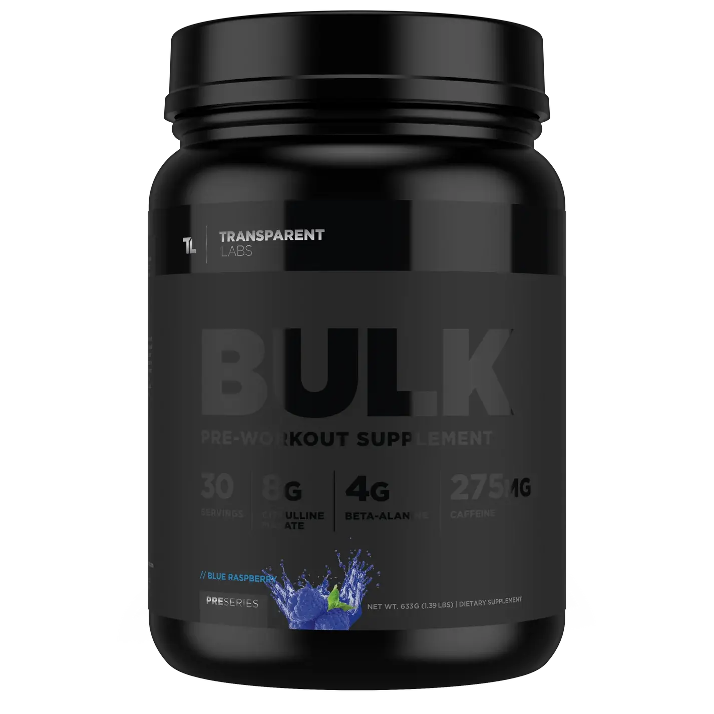 Bulk Black Pre-Workout by Transparent Labs Bulk Black Pre-Workout by Transparent Labs