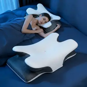 "Ergonomic Cervical Memory Foam Pillow for Side, Back & Stomach Sleepers - Cooling, Breathable & Adjustable Design for Optimal Neck Support, Orthopedic Relief, & Cozy Sleep - ,Soft, Odorless, Removable Cooling Pillowcase for Ultimate Comfort"