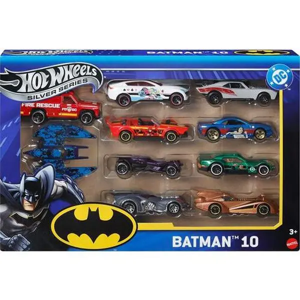 Hot Wheels Silver Series Batman 10-Pack  [COLLECTIBLES] Toy Car