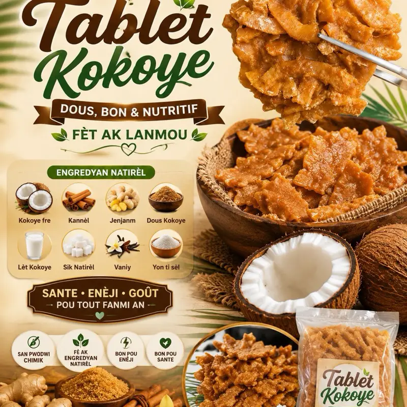 Tablèt kokoye contains 3 large boxes