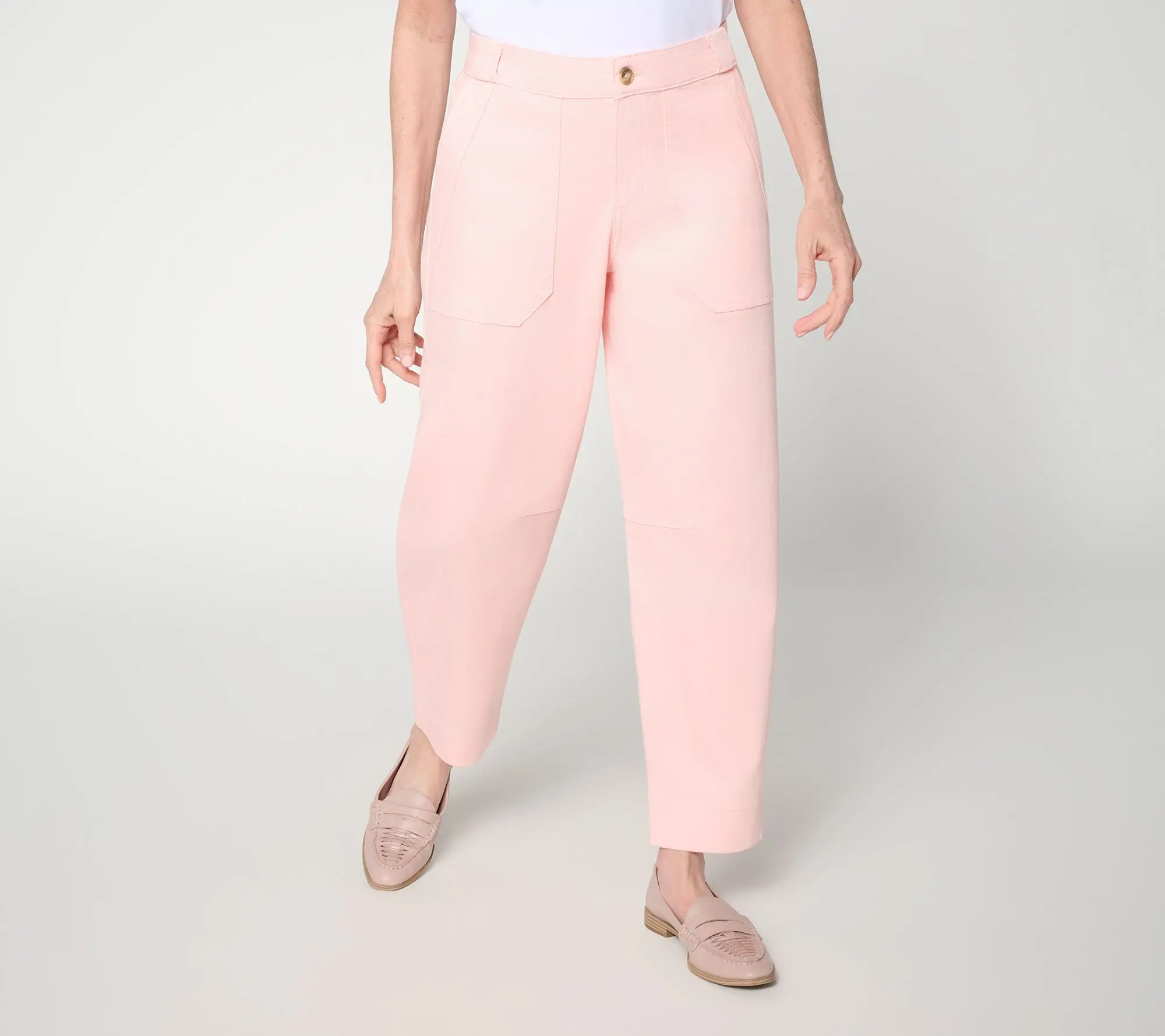 Martha Stewart SIgnature Regular Utility Twill Ankle Pants