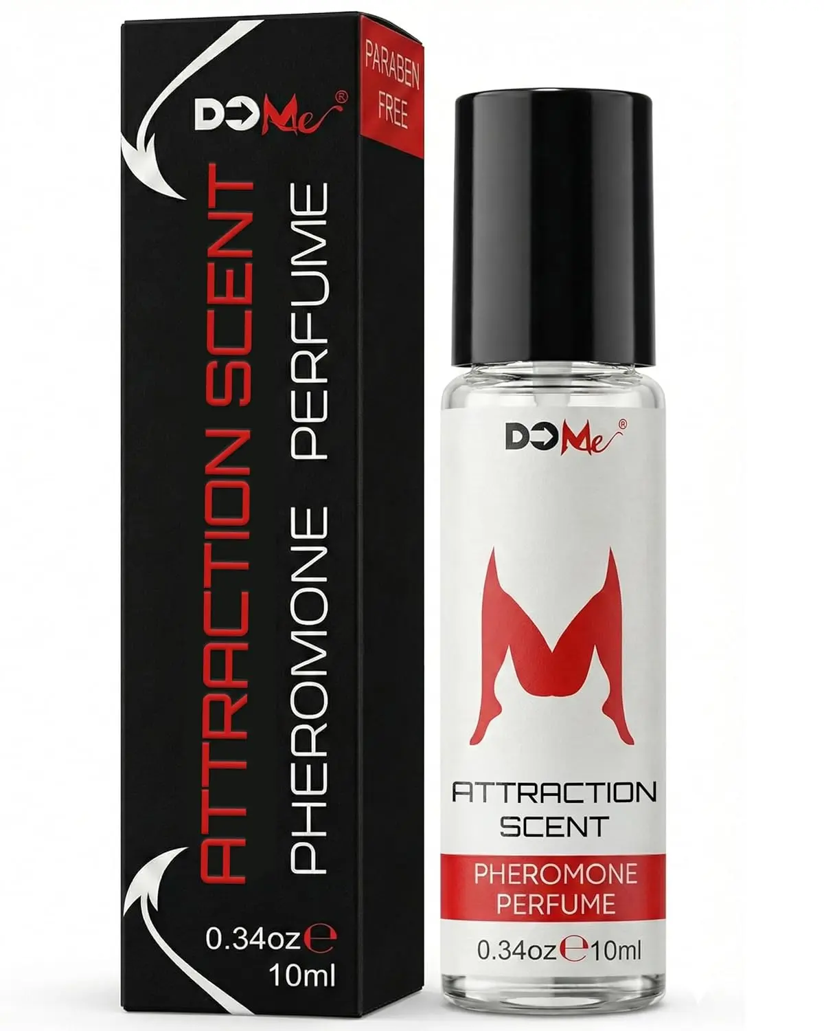 Pheromone Perfume for Women, Long-Lasting Roll-On, 0.34oz | Seduce Her – 4 Potent Human Pheromones, 57mg per Bottle, Paraben-Free, Zero Alcohol, Crafted in USA, Discreet Glass Bottle