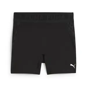 PUMA Womens Lace 5 Inch High Waisted Shorts Casual Bottoms Casual - Black