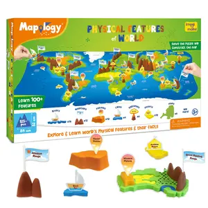 Imagimake Mapology Physical Features | World Map for Kids | 3D Puzzles for Ages 8-10 | Educational Toys for Kids 8-12 | Gifts for Boys & Girls 8-12 | Building Toys Gift for Birthday and Christmas